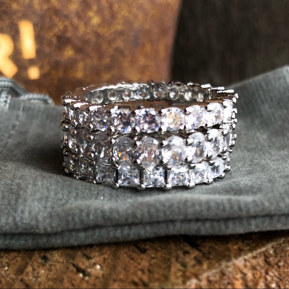 STERLING SILVER 3 STACKS - Picture 3 of 7